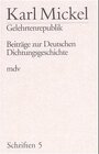 Buchcover Schriften / Gelehrtenrepublik