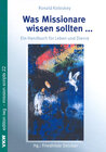 Buchcover Was Missionare wissen sollten…