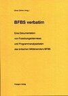 Buchcover BFBS verbatim