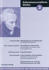 Buchcover Kulturwissenschaftliche Studien 3