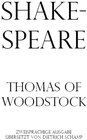 Buchcover Thomas of Woodstock/ Die Historie von Thomas von Woodstock