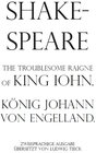 Buchcover The troublesome Raigne of King Iohn / König Johann von Engelland