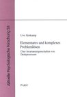 Buchcover Elementares und komplexes Problemlösen