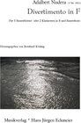 Buchcover Divertimento in F für 3 Bassetthörner oder 2 Klarinetten in B und Bassetthorn
