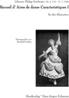 Buchcover Recueil d`Aires de danse Caracteristiques I für drei Klarinetten