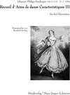 Buchcover Recueil d`Aires de danse Caracteristiques III  für drei Klarinetten