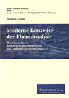 Buchcover Moderne Konzepte der Finanzanalyse