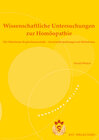 Buchcover Wissenschaftliche Untersuchungen zur Homöopathie