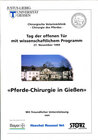 Buchcover Pferde-Chirurgie in Gießen  - zwei Broschüren -