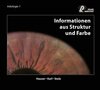 Buchcover Informationen aus Struktur und Farbe