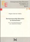Buchcover Entrepreneurship Education an Hochschulen