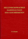 Buchcover Hellenischsprachige Darstellungen der Geschriebenen