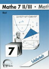 Buchcover Mathe 7 II/III