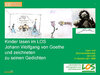 Buchcover Kinder lasen im LOS Johann Wolfgang von Goethe und malten zu seinen Gedichten