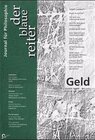 Buchcover Der Blaue Reiter. Journal für Philosophie / Geld