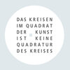 Buchcover Das Kreisen im Quadrat der Kunst ist keine Quadratur des Kreises