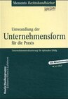 Buchcover Umwandlung der Unternehmensform für die Praxis