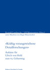 Buchcover "Kräftig vorangetriebene Detailforschungen"