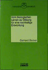 Buchcover Vom ökologischen Lernen zur Bildung für eine nachhaltige Entwicklung