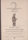 Buchcover Wroclaw - Berlin. Germanistischer Brückenschlag im deutsch-polnischen... / Literaturgeschichte 17. Jahrhundert