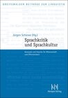 Buchcover Sprachkritik und Sprachkultur