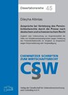 Buchcover Ansprüche bei Verletzung des Persönlichkeitsrechts durch die Presse nach deutschem und schweizerischem Recht