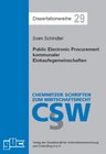 Buchcover Public Electronic Procurement kommunaler Einkaufsgemeinschaften