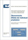 Buchcover Ökonomische Effekte der Individualprophylaxe