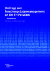 Buchcover Umfrage zum Forschungsdatenmanagement an der FH Potsdam