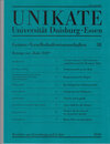 Buchcover Unikate 38: Geistes-/Gesellschaftswissenschaften