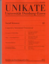 Buchcover Unikate 40: Social Sciences