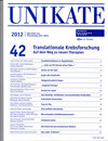 Buchcover Unikate 42: Translationale Krebsforschung