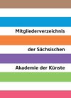 Buchcover Mitgliederverzeichnis der Sächsischen Akademie der Künste