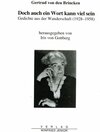 Buchcover Doch auch ein Wort kann viel sein.