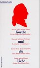 Buchcover Goethe und die Liebe