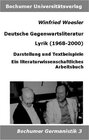 Buchcover Deutsche Gegenwartsliteratur. Lyrik (1968-2000)