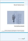 Buchcover Instruktionstexte