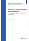 Buchcover Absicherung von Wetterrisiken durch Temperatur-Anleihen