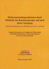 Buchcover Elektroneneinfangreaktion durch Moleküle bei Raumtemperatur und nach deren Anregung