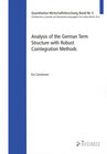 Buchcover Analysis of the German Term Structure with Robust Cointegration Methods