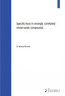 Buchcover Specific heat in strongly correlated metal-oxide compounds