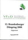 Buchcover 12. Brandenburger Düngetag, Generalthema: Magnesium - unentbehrlich fürPflanze,  Mensch und Tier