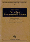 Buchcover Sie sollen bruderschafft halden