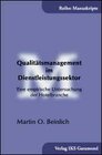Buchcover Qualitätsmanagement im Dienstleistungssektor