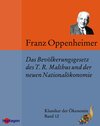 Buchcover Das Bevölkerungsgesetz des T.R. Malthus und der neueren Nationalökonomie