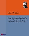 Buchcover Zur Psychophysik der industriellen Arbeit