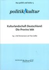 Buchcover Kulturlandschaft Deutschland