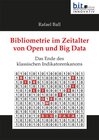 Buchcover Bibliometrie im Zeitalter von Open und Big Data
