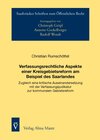 Buchcover Verfassungsrechtliche Aspekte einer Kreisgebietsreform am Beispiel des Saarlandes