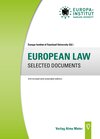 Buchcover European Law Selected Documents